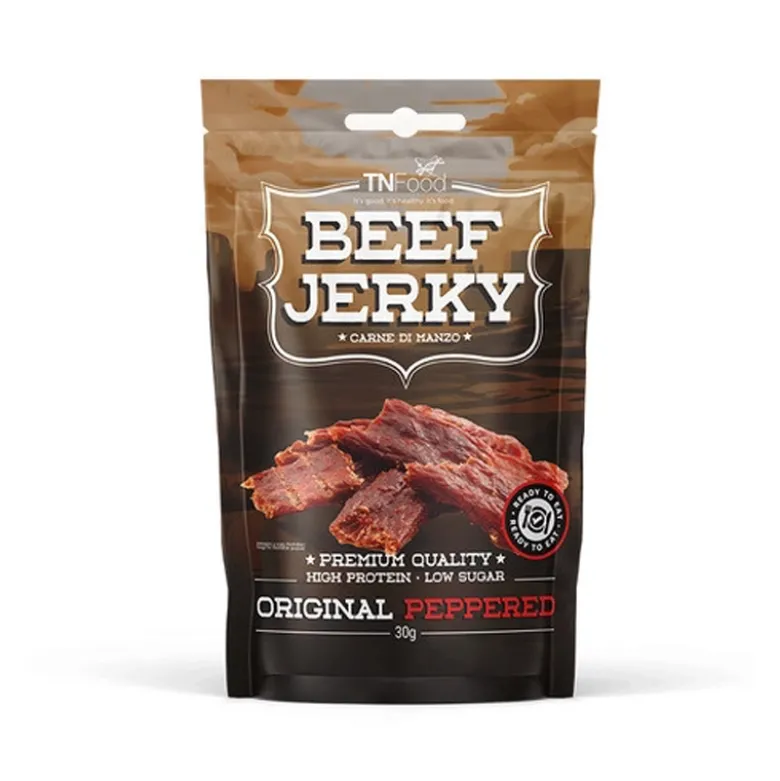 Beef Jerky Peppered - Carne secca di manzo piccante 30 g