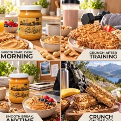 Burro di Arachidi Crunchy 1000 g