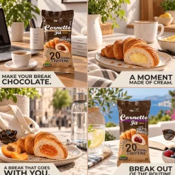 Cornetto Ripieno Fit Protein 60 g - 6 gusti