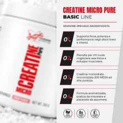 Creatine Micro Pure Aromatizzata 250 g - Special edition