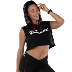 Felpa Smanicata con Cappuccio Tsunami Donna