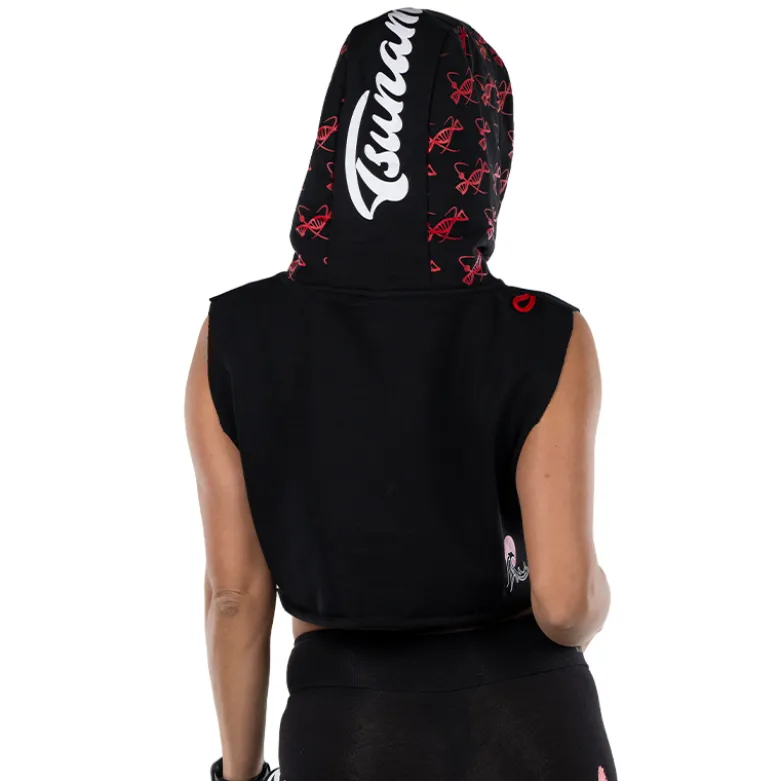 Felpa Smanicata con Cappuccio Tsunami Donna