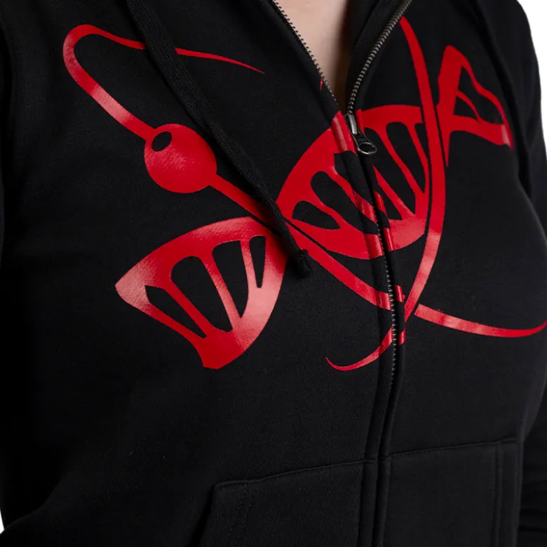 Felpa Zip Official Donna Nera