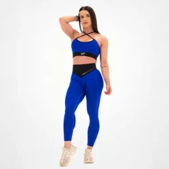 Leggings Seamless Donna Blu