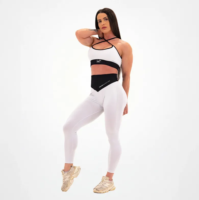 Leggings Seamless Donna Grigio Fluo