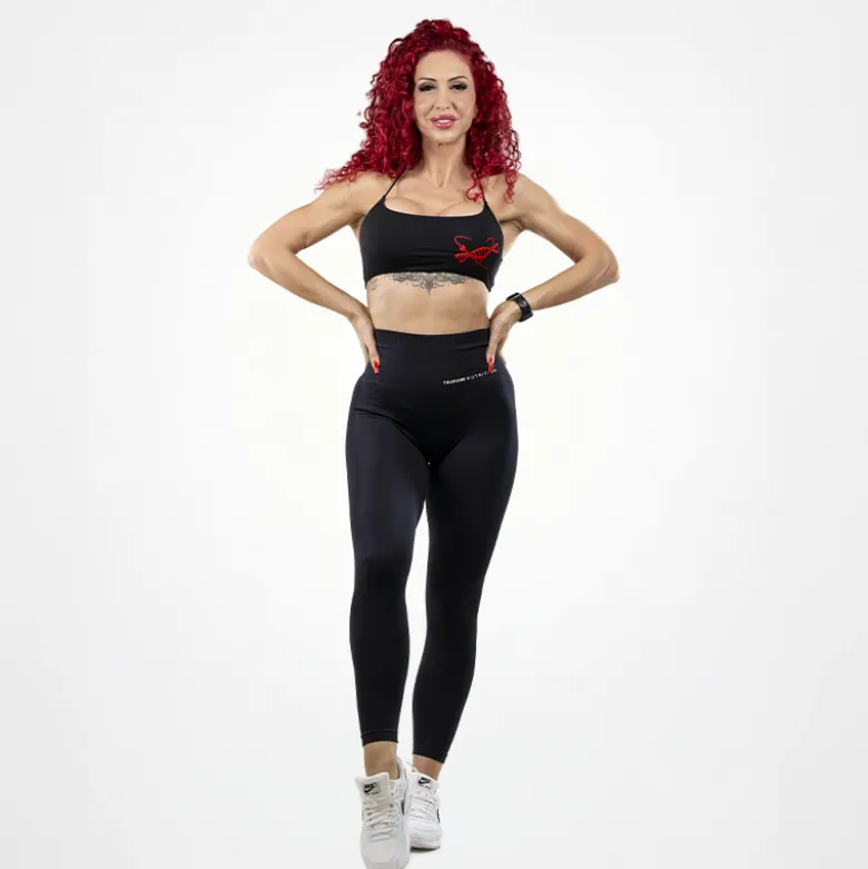 Leggings Seamless donna nero