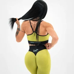 Leggings Seamless Donna Verde Militare