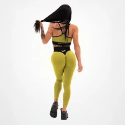 Leggings Seamless Donna Verde Militare
