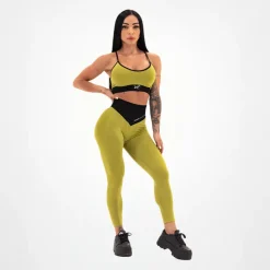 Leggings Seamless Donna Verde Militare