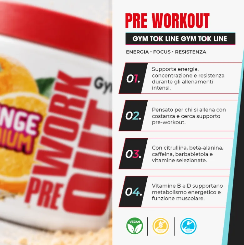 Pre Workout Gym Tok Line - Limited Edition 200 g
