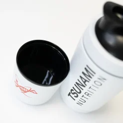 Shaker Metal Bianco con Portapillole 600 ml + 200 ml