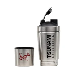Shaker Metal con Portapillole 600 ml + 200 ml