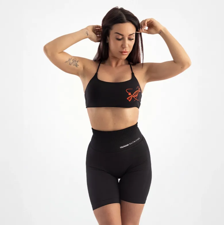 Shorts Seamless Donna Nero