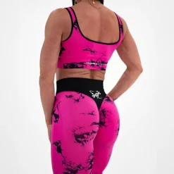 Top Donna Seamless Tie Dye Fucsia