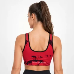 Top Donna Seamless Tie Dye Rosso