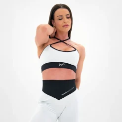Top Seamless Donna Grigio Fluo