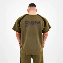 T-Shirt BB Oversize Golden Era Tsunami Verde Militare