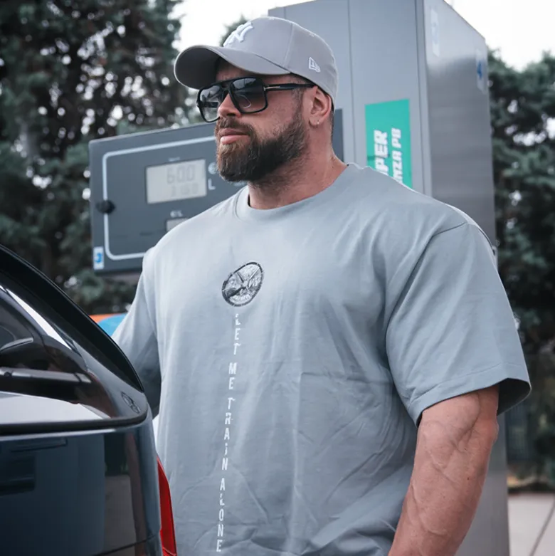 T-Shirt Oversize "LET ME TRAIN ALONE"