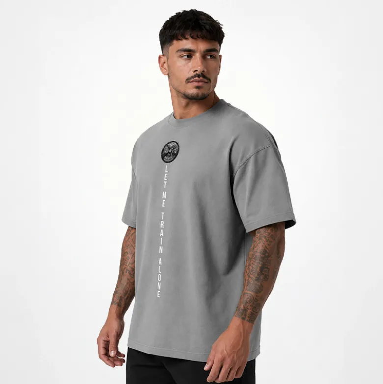 T-Shirt Oversize "LET ME TRAIN ALONE"