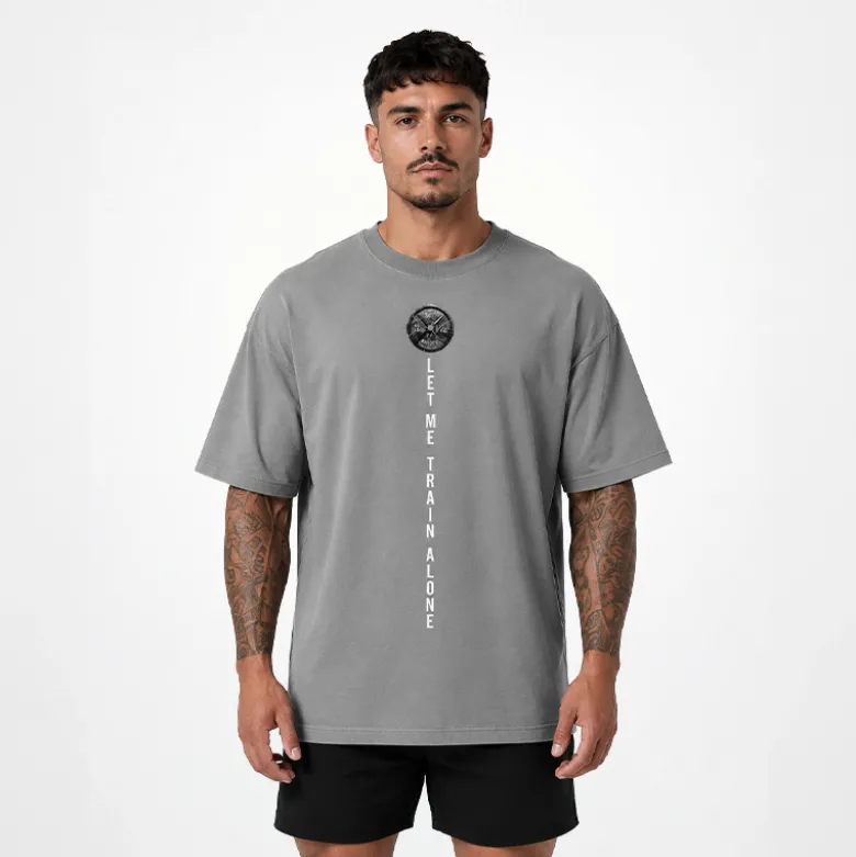 T-Shirt Oversize "LET ME TRAIN ALONE"
