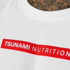 T-shirt Oversize manica lunga Tsunami Bianca
