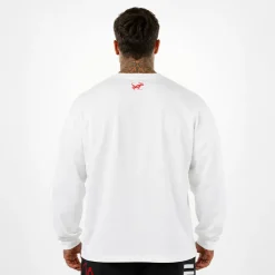 T-shirt Oversize manica lunga Tsunami Bianca