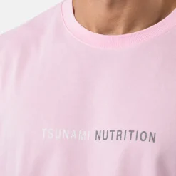 T-shirt Oversize Manica Lunga Tsunami Rosa