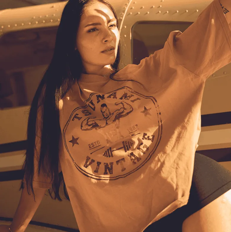 T-Shirt Oversize Tsunami Vintage Double Biceps