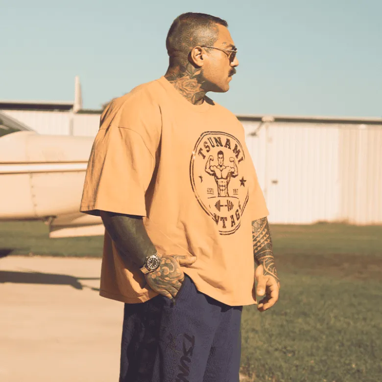 T-Shirt Oversize Tsunami Vintage Double Biceps