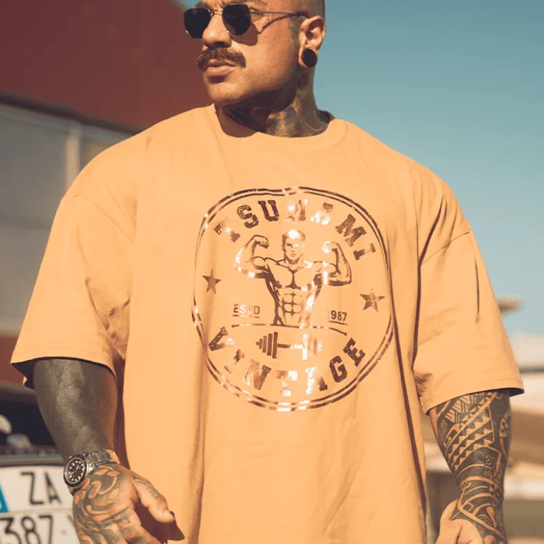 T-Shirt Oversize Tsunami Vintage Double Biceps