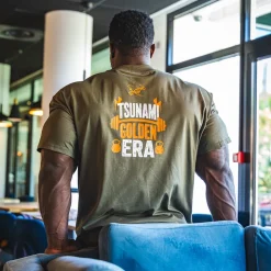 T-Shirt Oversize Vintage "EAT-SLEEP-GYM-REPEAT"