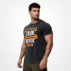 T-Shirt Vintage "THE IRON NEVER LIES"